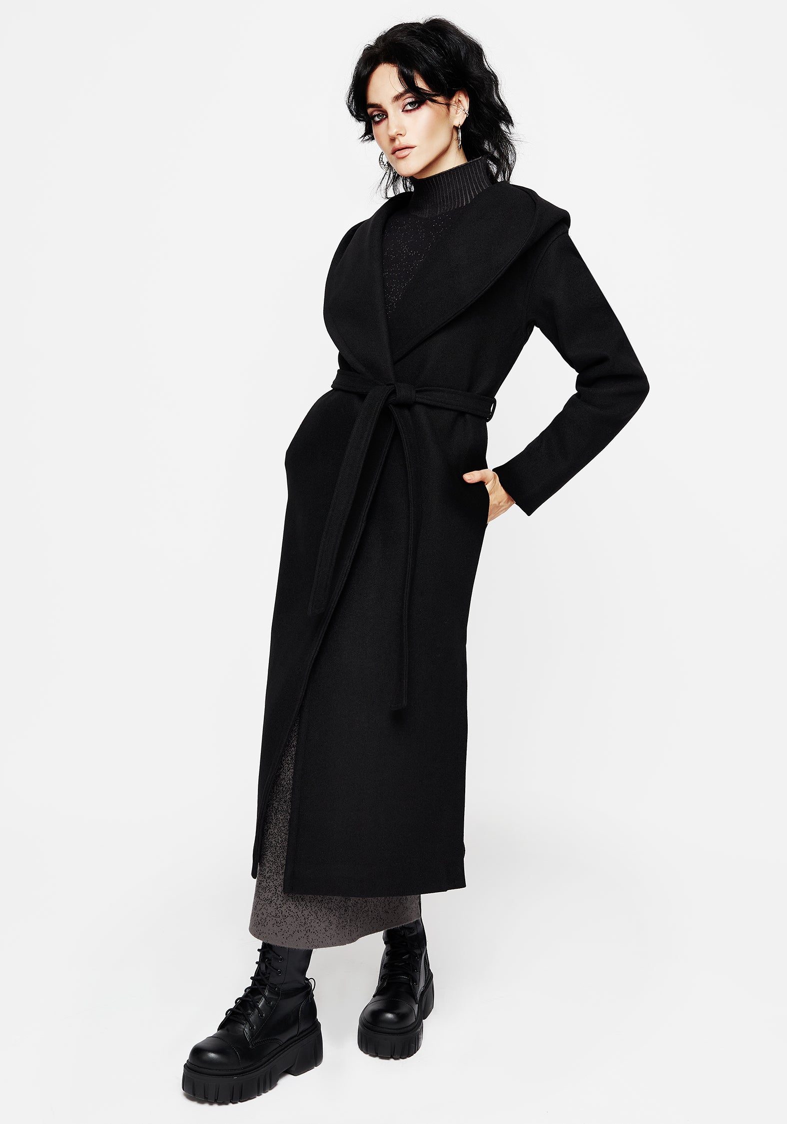 AW24R74CATACOMBHOODEDBELTEDCOAT6639